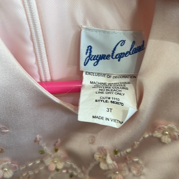 Jayne Copeland 3T dress. In peach/pink color. - Picture 4 of 4